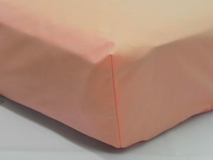 Crib Sheet - Peach Solid Cotton