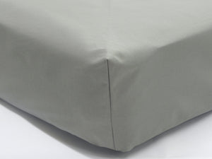 Crib Sheet -Gray Solid Cotton