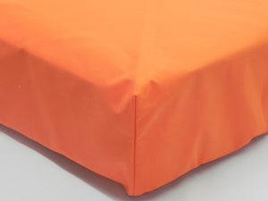 Crib Sheet - Orange Solid Cotton