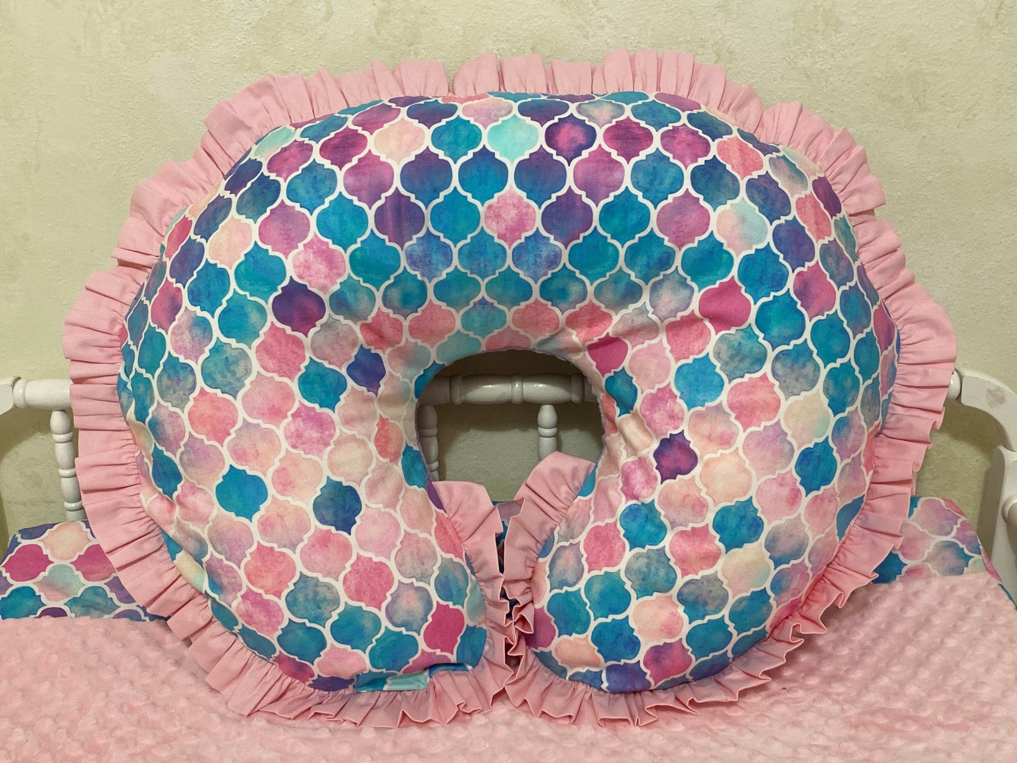 mermaid-nursery-nursing-pillow-cover-with-ruffle-choose-your-colors-just-baby-designs for Free Printable Boppy Pillow Pattern Mermaid Nursery Nursing Pillow Cover with Ruffle - Choose Your Colors - Just Baby Designs for Free Printable Boppy Pillow Pattern