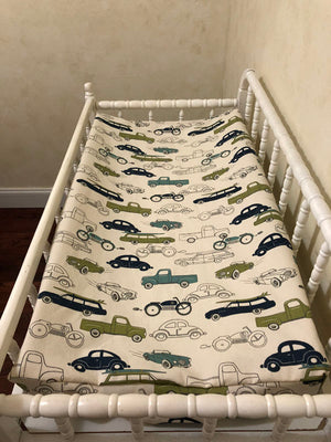 Changing Pad Cover - Vintage Cars and Trucks