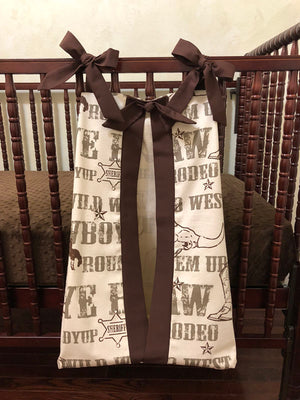 Diaper Stacker - Cowboy Rodeo with Brown