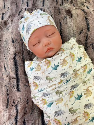 Baby Dinosaur Infant Swaddle Blanket