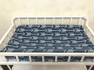 Changing Pad Cover - Navy Arrows