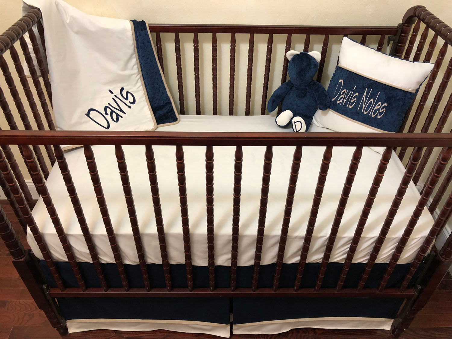 navy blue crib and dresser set Amazon.com : Sweet Jojo Designs Nautical Anchor Baby Boy or Girl Nursery Crib Bedding Set - 4 Pieces