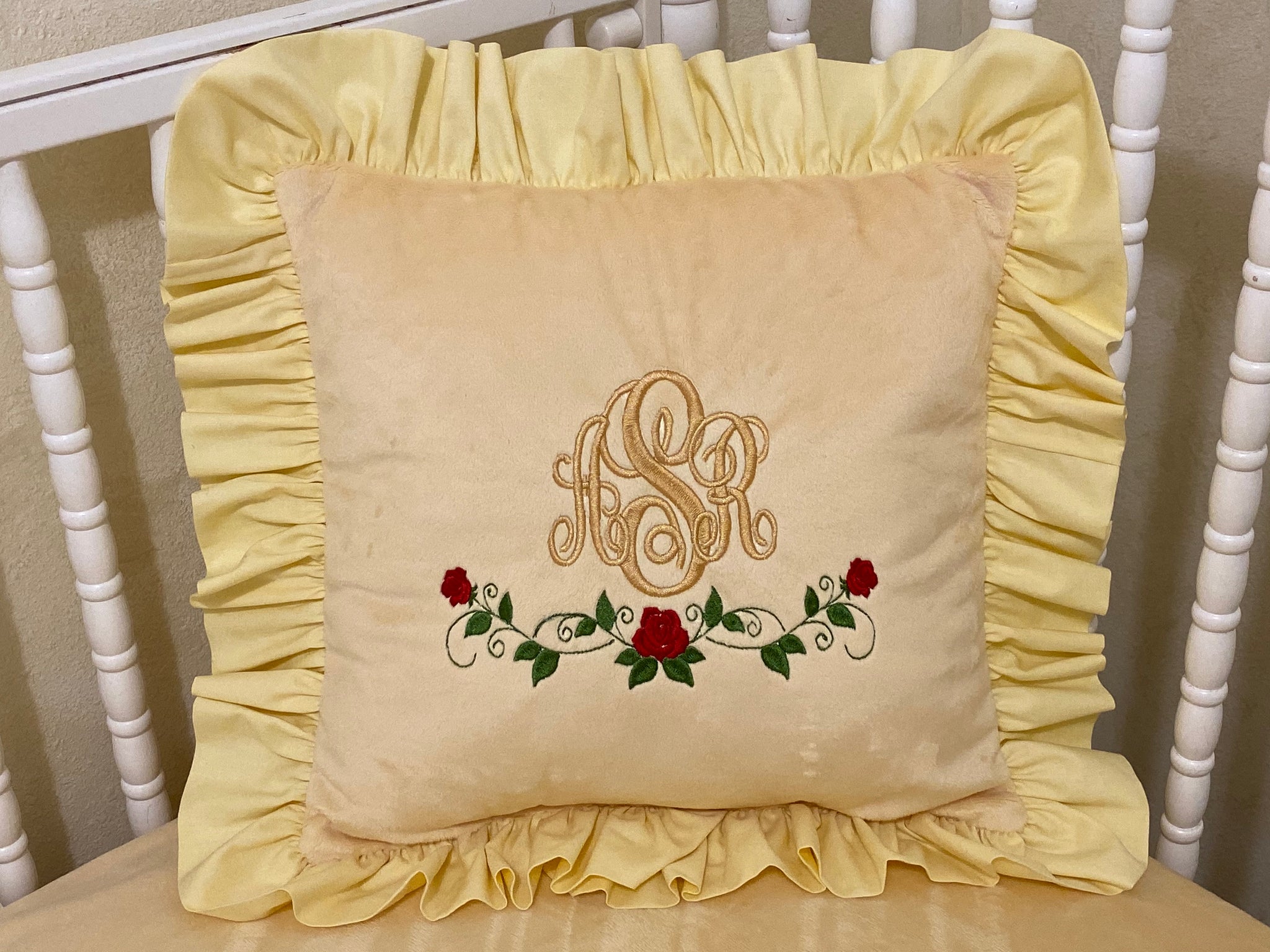 Yellow Baby Girl Crib Bedding, Yellow Baby Bedding, Princess Baby Bedding