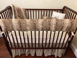 Gender Neutral Woodland Fawn Baby Bedding, Baby Boy Crib Bedding, Baby Girl Crib Bedding