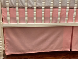 Pink Crib Bedding, Girl Baby Bedding, Crib Rail Cover Set