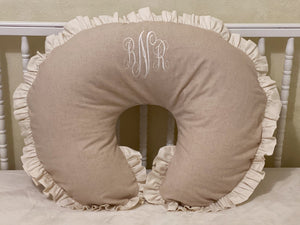 Linen Crib Bedding Set - Gender Neutral Baby Bedding, Girl Crib Bedding, Crib Rail Cover Set