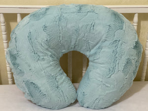 Aqua  Deluxe Minky Nursing Pillow Cover