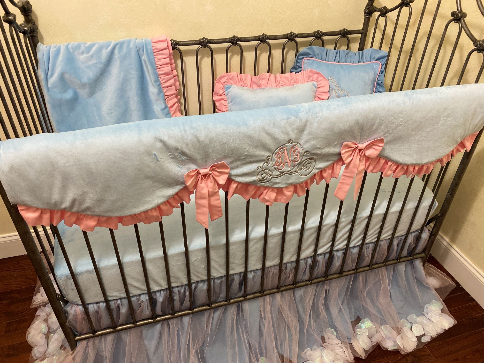 Princess Nursery Pink And Gold Crib Bedding Sets Princess Crib