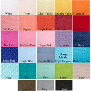 Minky Dot Changing Pad Cover - Choose Your Color