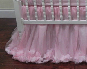 Pink Crib Bedding Set Giselle - Ballerina Crib Bedding, Princess Baby Bedding, Girl Crib Bedding Set