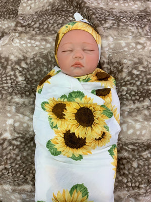 Sunflower Infant Swaddle Blanket