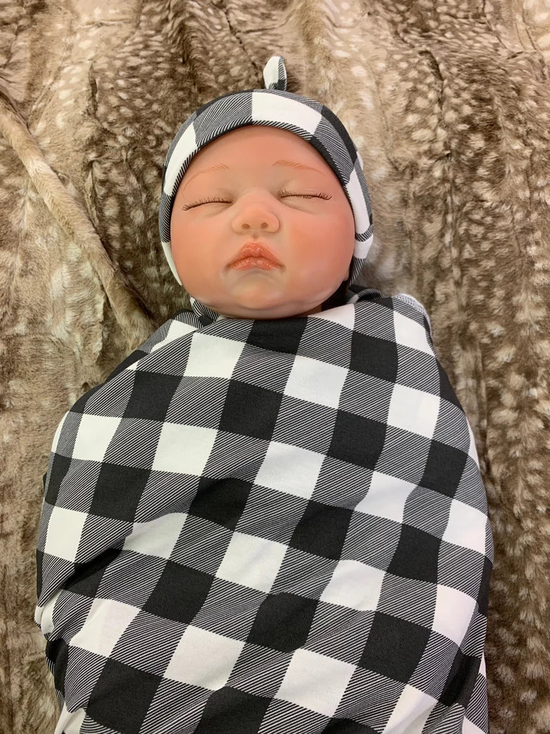 Buffalo plaid swaddle deals