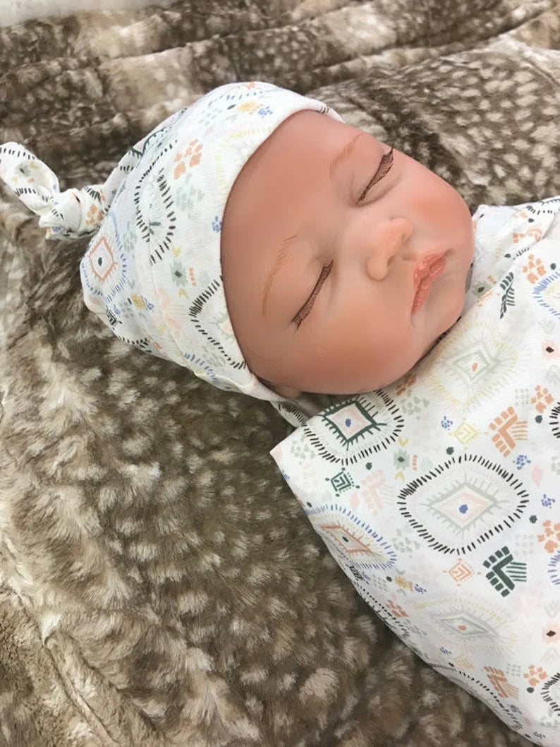 Aztec Tribal Infant Swaddle Blanket Just Baby Designs