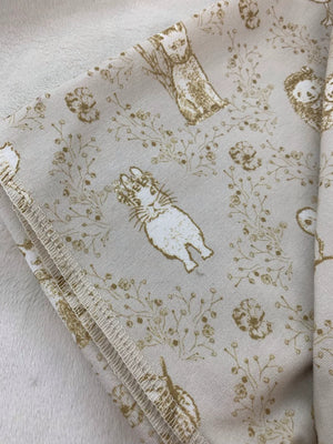 Woodland Bunny and Friends Infant Swaddle Blanket