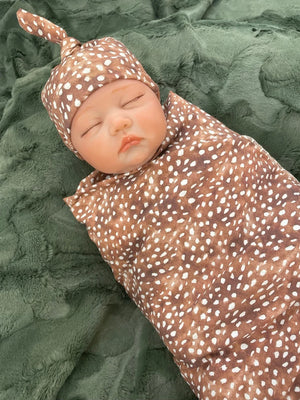 Spotted Fawn Infant Swaddle Blanket