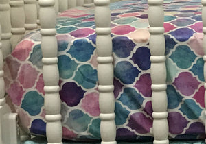 Crib Sheet - Mermaid Tile